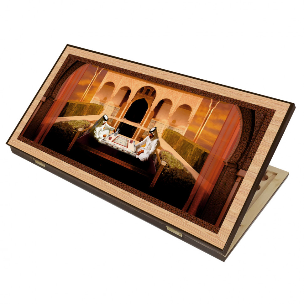 Нарды + Шашки Сирия Шейхи большие (Россия, дерево, 60 см), Partida