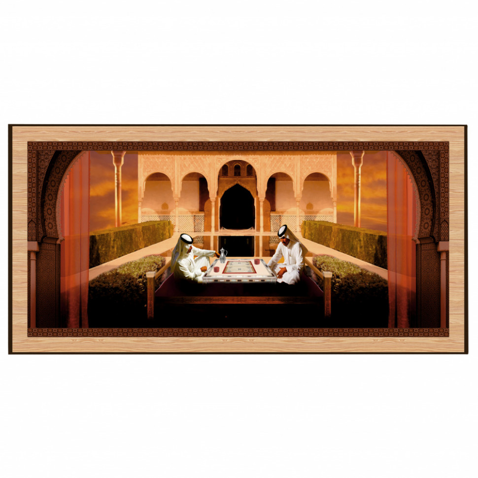 Нарды + Шашки Сирия Шейхи большие (Россия, дерево, 60 см), Partida