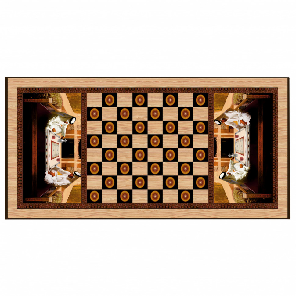 Нарды + Шашки Сирия Шейхи большие (Россия, дерево, 60 см), Partida