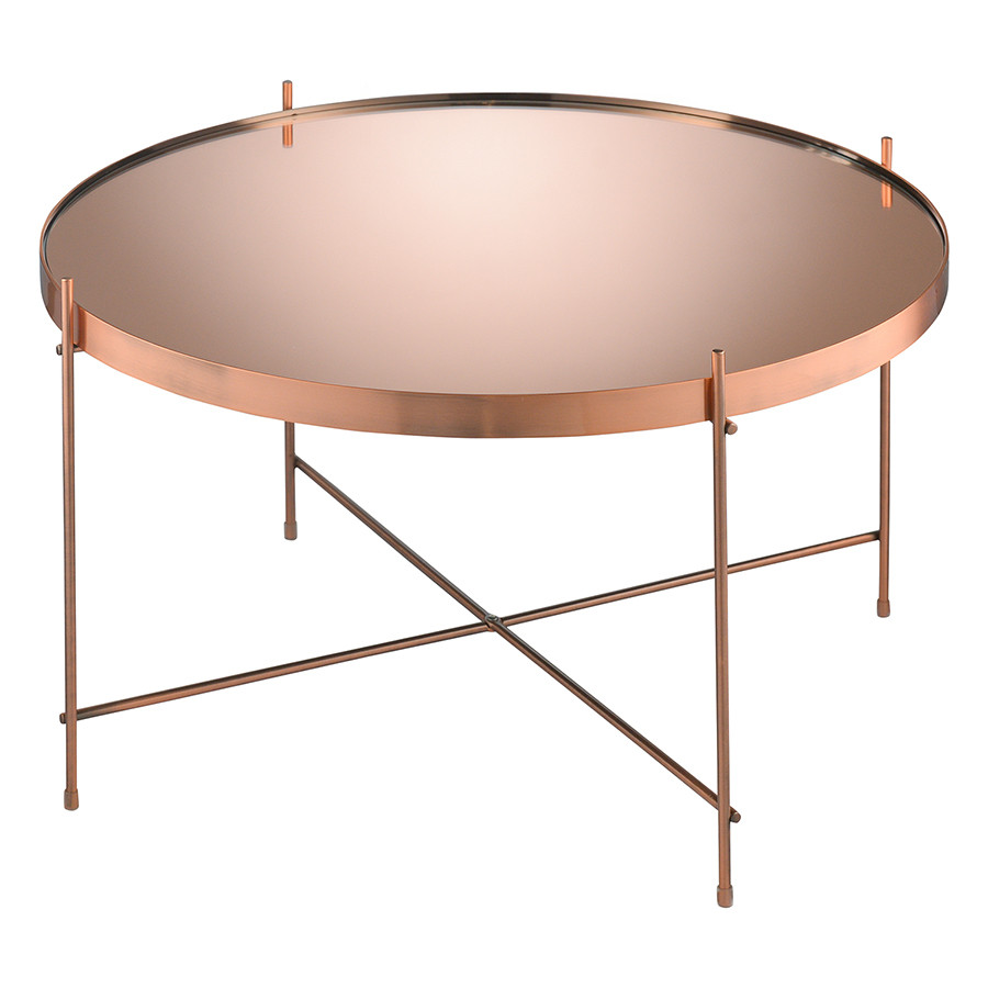 Стол josen, D64,4 см, розовый/медный