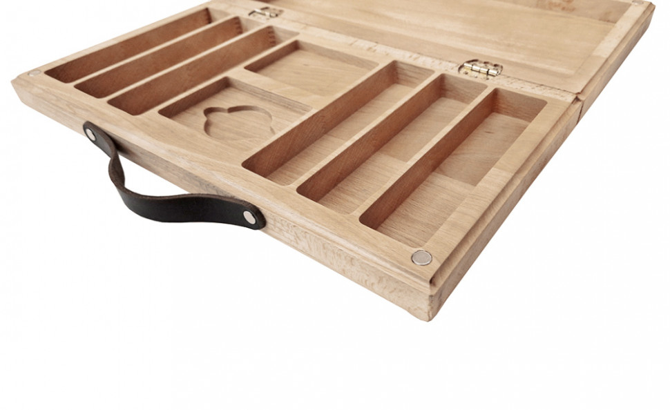 Кейс из бука на 300 фишек для покера, Partida