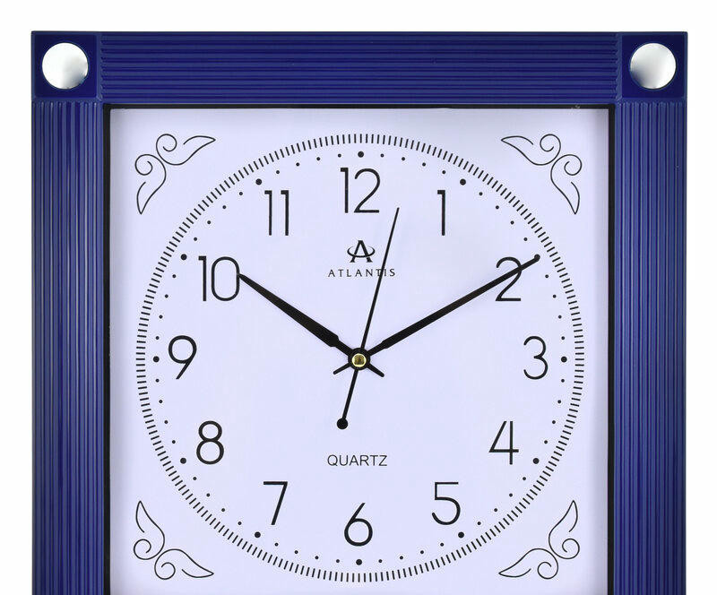 Настенные часы atlantis tld-3607d blue