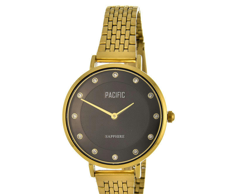 Наручные часы pacific x6197-08 корп-золот циф-чер браслет