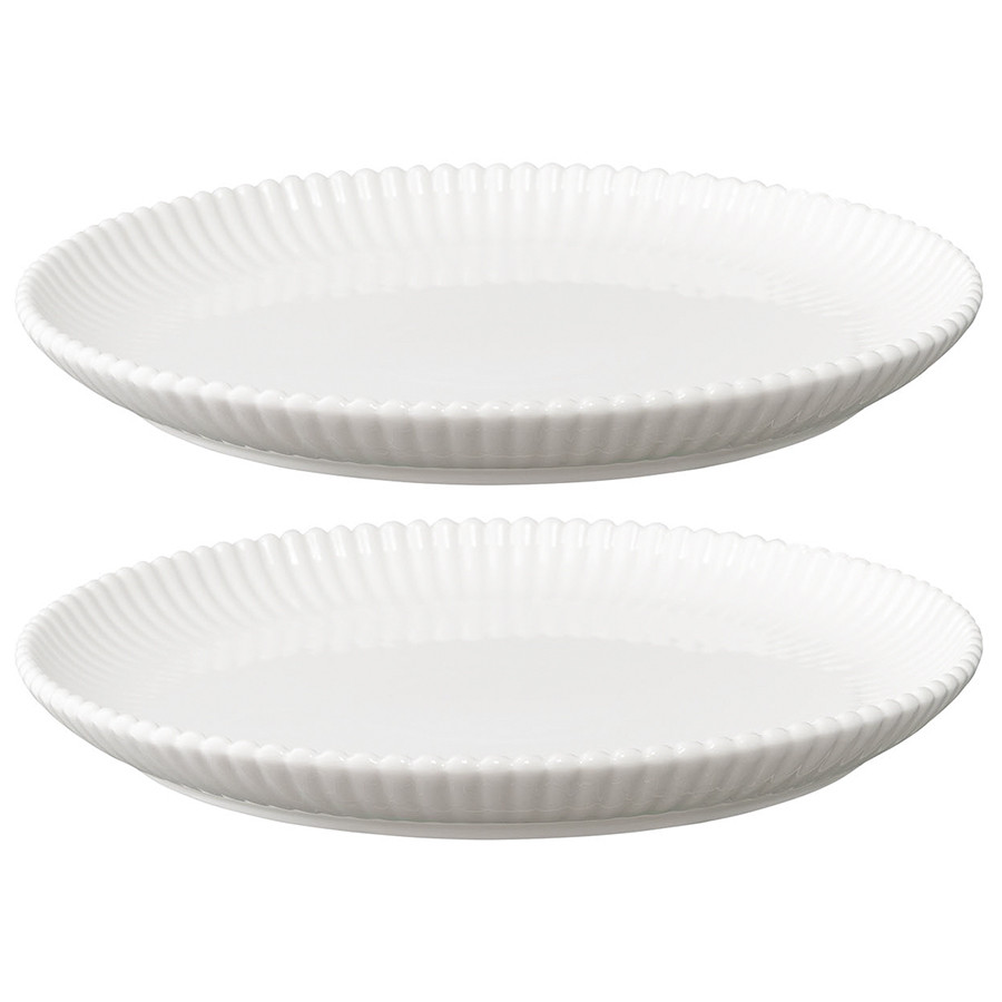 Набор из двух тарелок белого цвета из коллекции kitchen spirit, 21 см