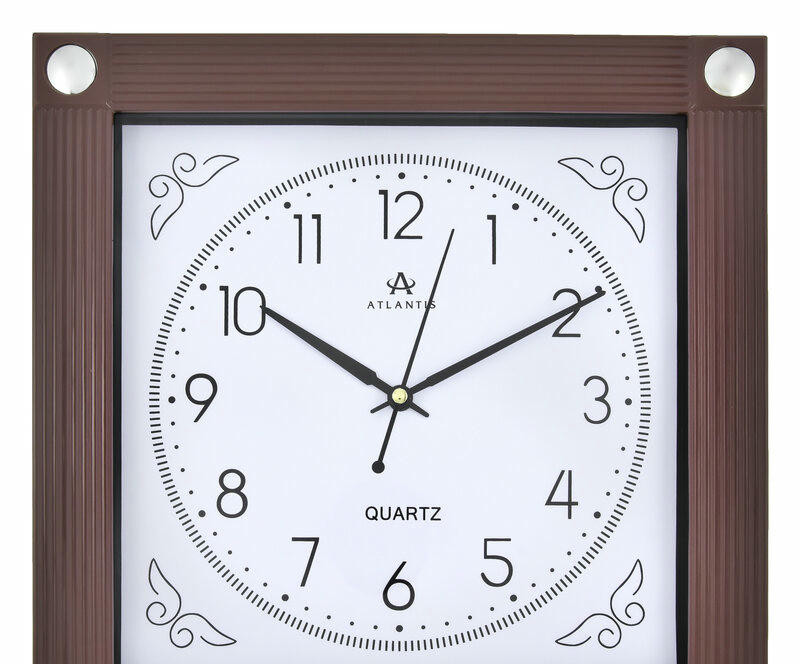 Настенные часы atlantis tld-3607b brown