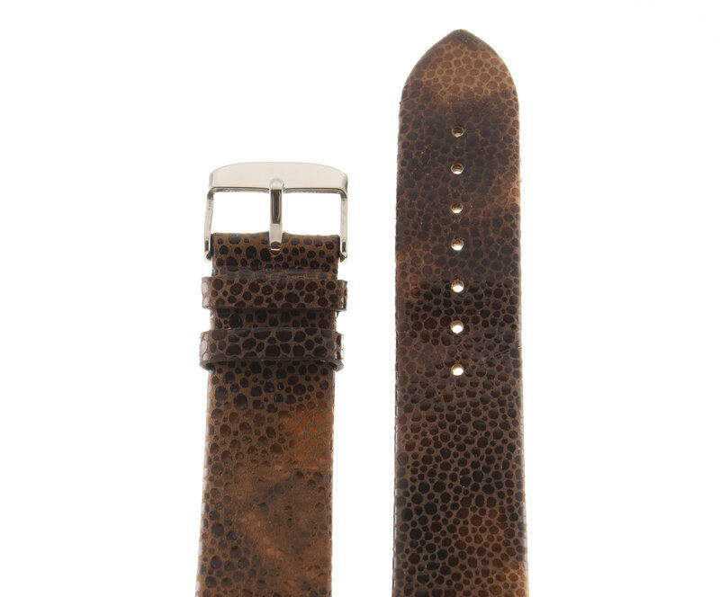 Ремешки maknamara 22 мм змея т.кор- св. кор сер заст