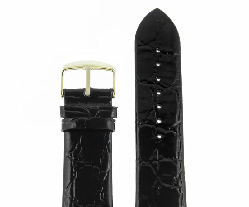 Ремешки velengton 24 черн croco лак зол заст