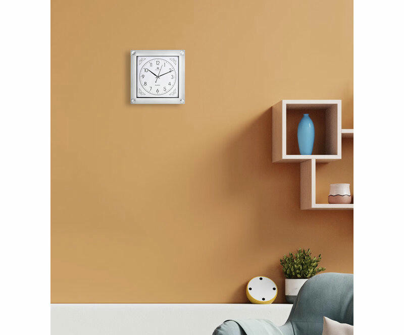 Настенные часы atlantis tld-3607b silver