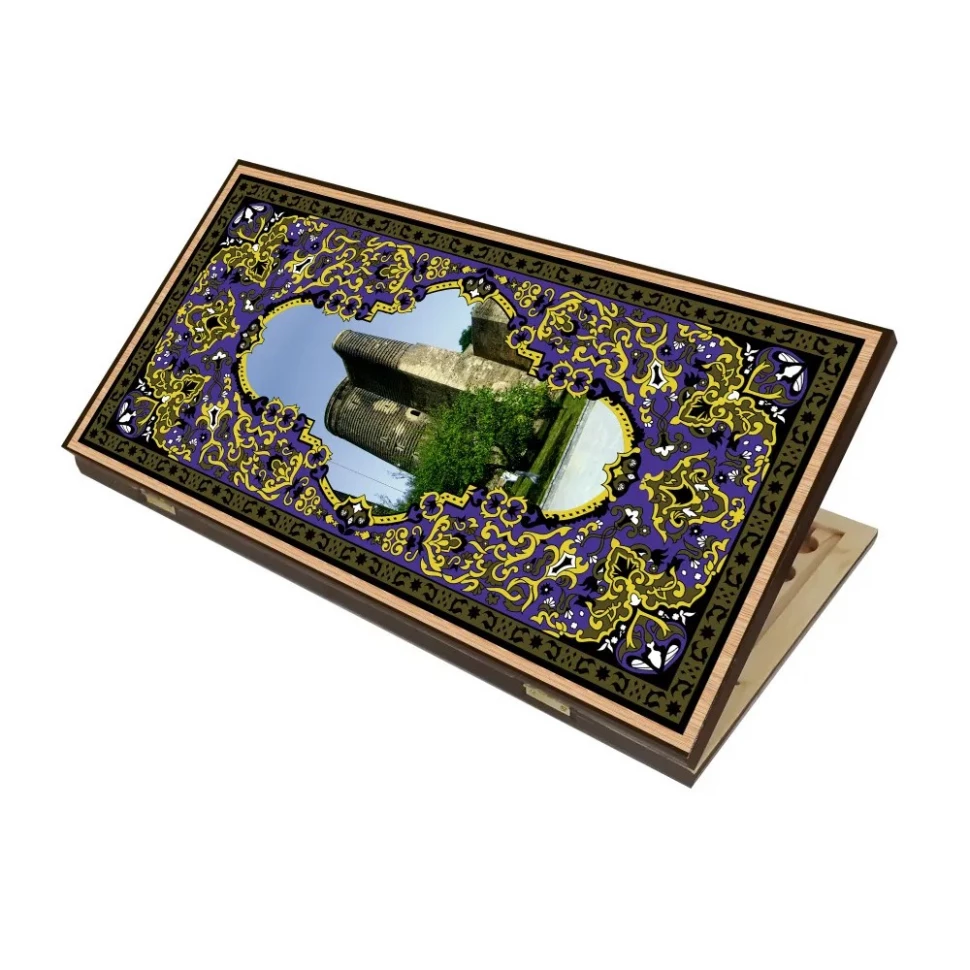 Нарды + Шашки Сирия Башня малые (Россия, дерево, 40 см), Partida