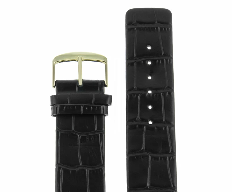 Ремешки velengton 24 черн croco зол заст