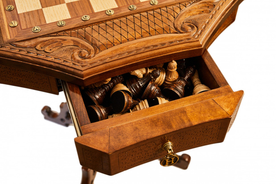 Стол ломберный шахматный "Севанское сражение", Haleyan