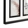 Рамка для фотографий pleasant moments, 24х49 см, белая/черная