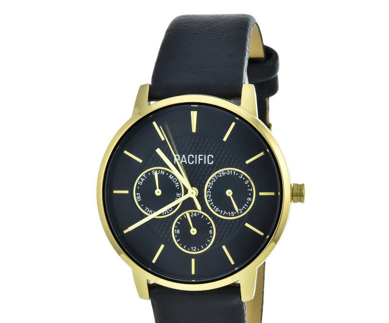 Наручные часы pacific x6202-08 корп-зол циф-чер рем-чер