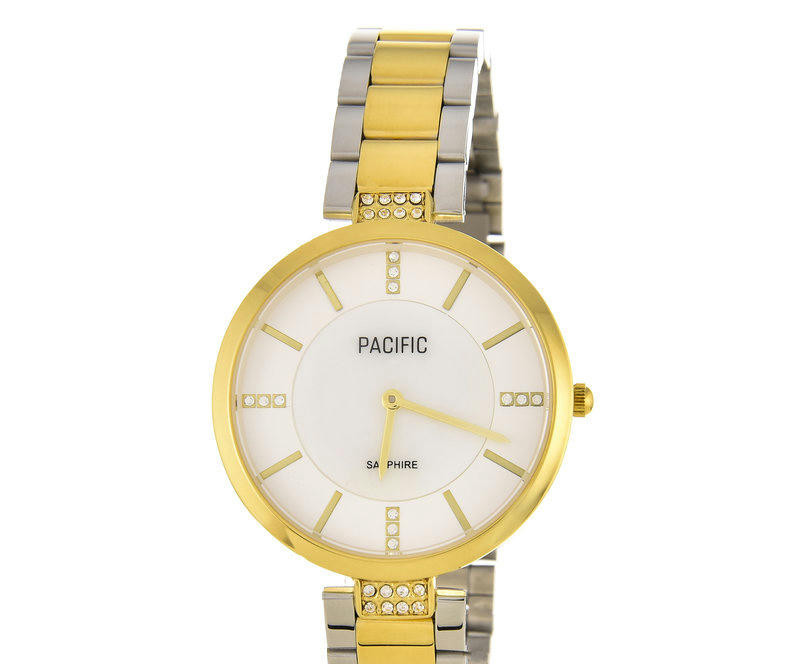 Наручные часы pacific x6184-08 кор-зол циф-бел комби бр