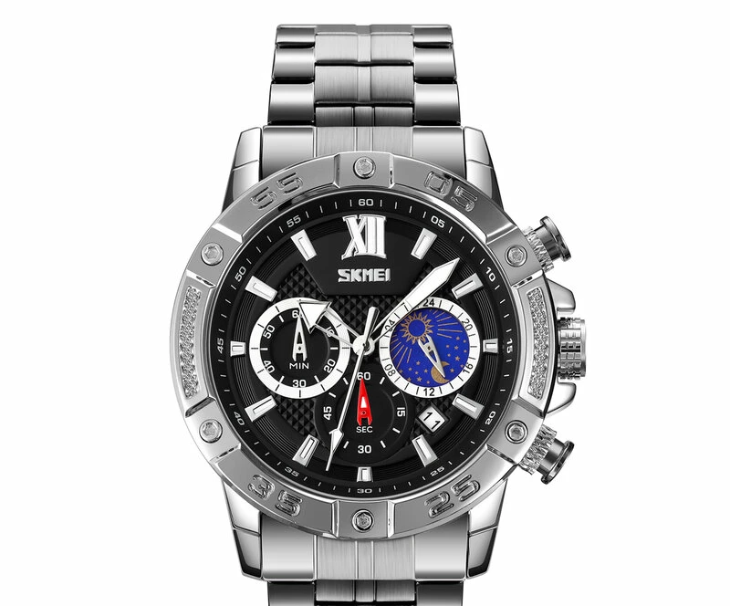 Наручные часы skmei 9235sibk silver black