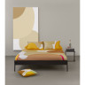 Комплект постельного белья двуспальный из сатина горчичного цвета с авторским принтом из коллекции freak fruit