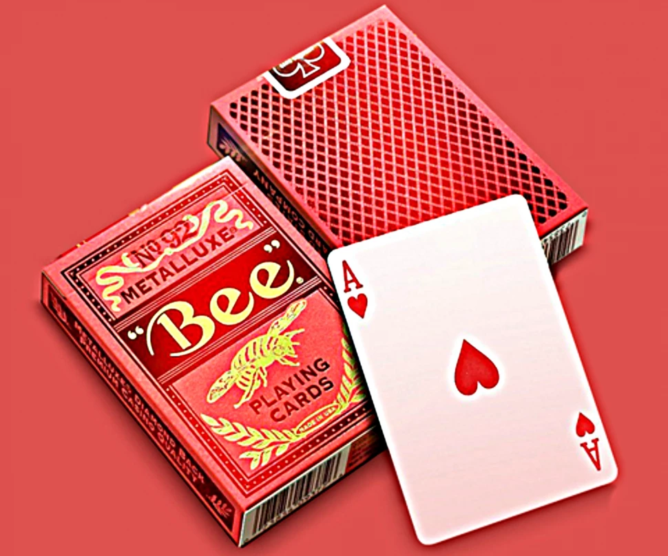 Карты "Bee Metalluxe Red"