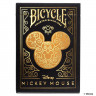 Карты "Bicycle Disney Mickey Standard Index black/gold"