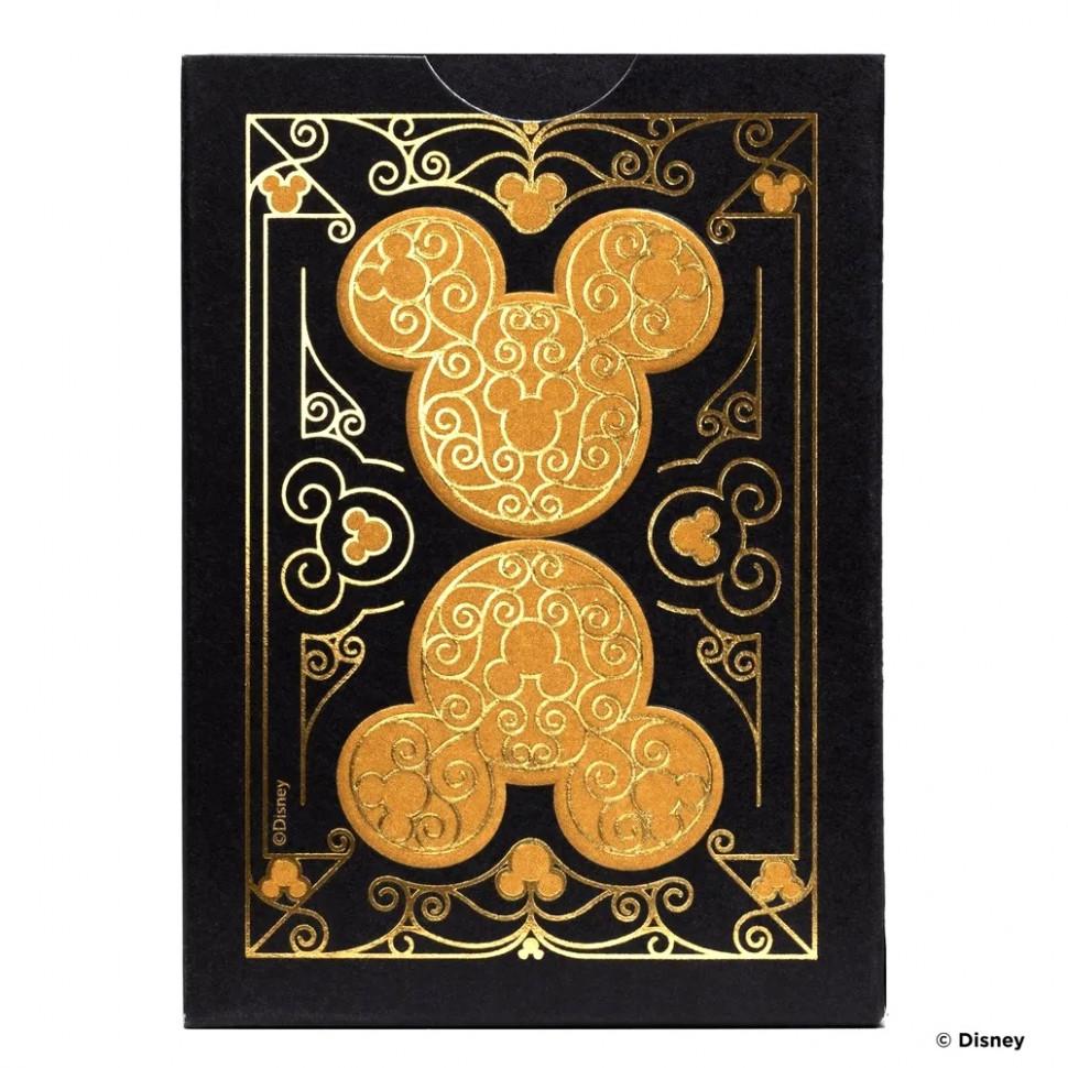 Карты "Bicycle Disney Mickey Standard Index black/gold"