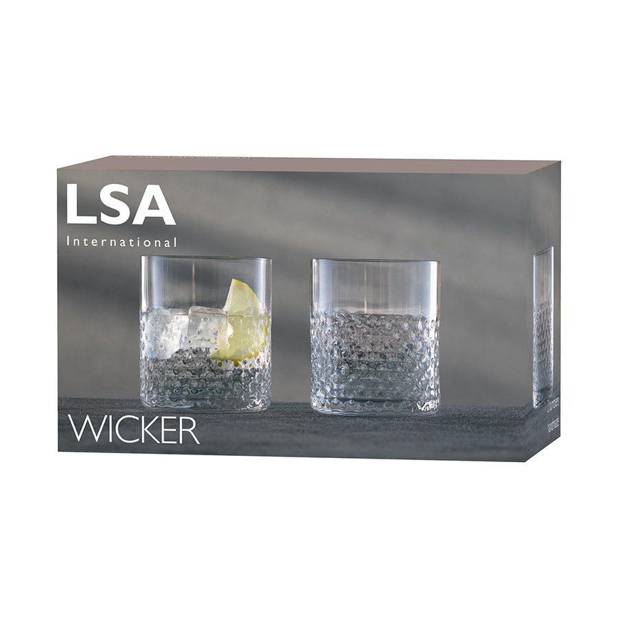 Набор низких стаканов wicker, 330 мл, 2 шт.
