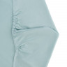 Простыня на резинке детская из сатина голубого цвета из коллекции essential, 70х140х20 см