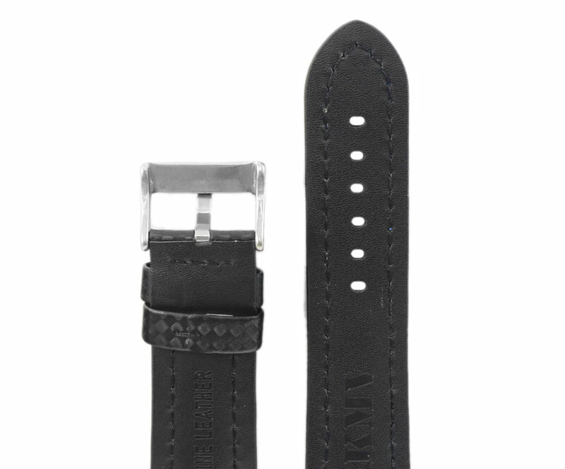 Ремешки "kmv" s-374 (1.5), 24 р-р, чер с син стр.