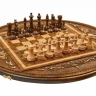 Шахматы + нарды резные "Аревик" 60, Mkhitaryan