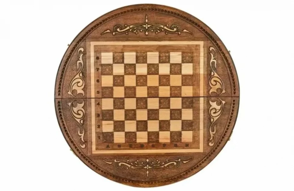 Шахматы + нарды резные "Аревик" 60, Mkhitaryan