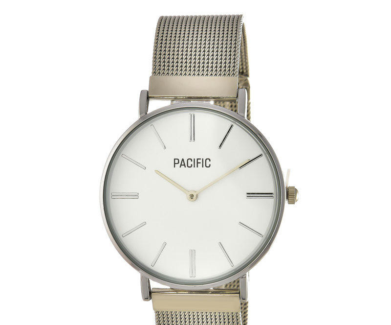 Наручные часы pacific x6169 корп-хром циф-бел сетка