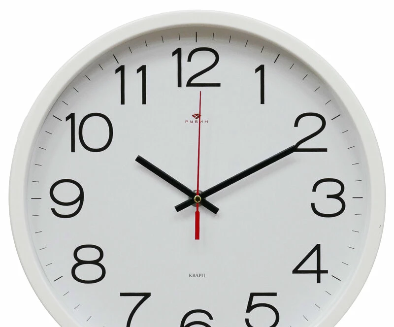 Настенные часы Рубин 3027-121w Белый
