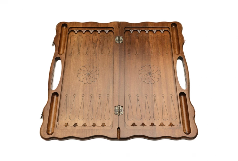 Нарды резные "Эчмиадзин" с ручкой 60, Haleyan