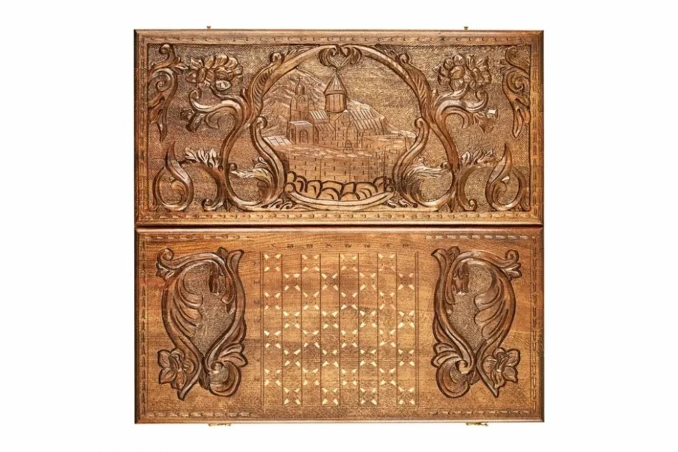 Нарды резные "Монастырь в горах", Mkhitaryan