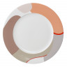 Набор из двух тарелок бежевого цвета с авторским принтом из коллекции freak fruit, 22см