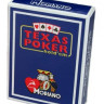Карты "Modiano Texas Poker" 100% plastic 2 jumbo index blue