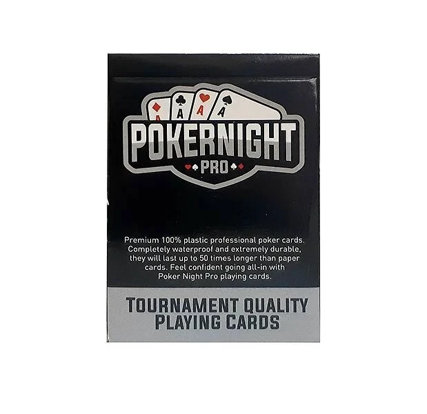 Комплект из двух колод карт "Poker Night Pro" 100% пластик