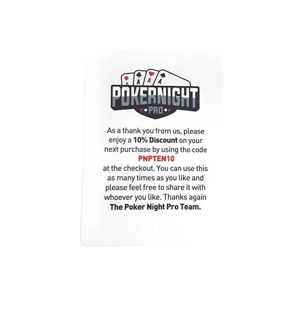 Комплект из двух колод карт "Poker Night Pro" 100% пластик