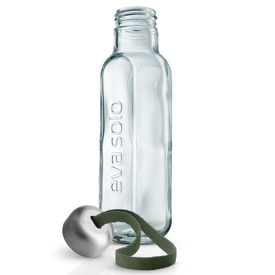 Бутылка, 500 мл, переработанное стекло, зеленая