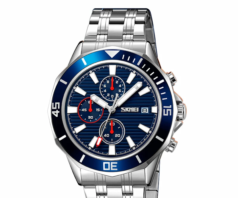 Наручные часы skmei 9335sibu silver/blue