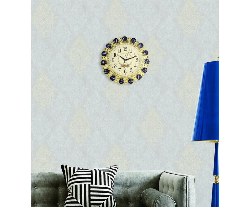 Настенные часы atlantis tld-6998e blue jewelry