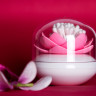 Контейнер для хранения ватных палочек lotus, белый/розовый