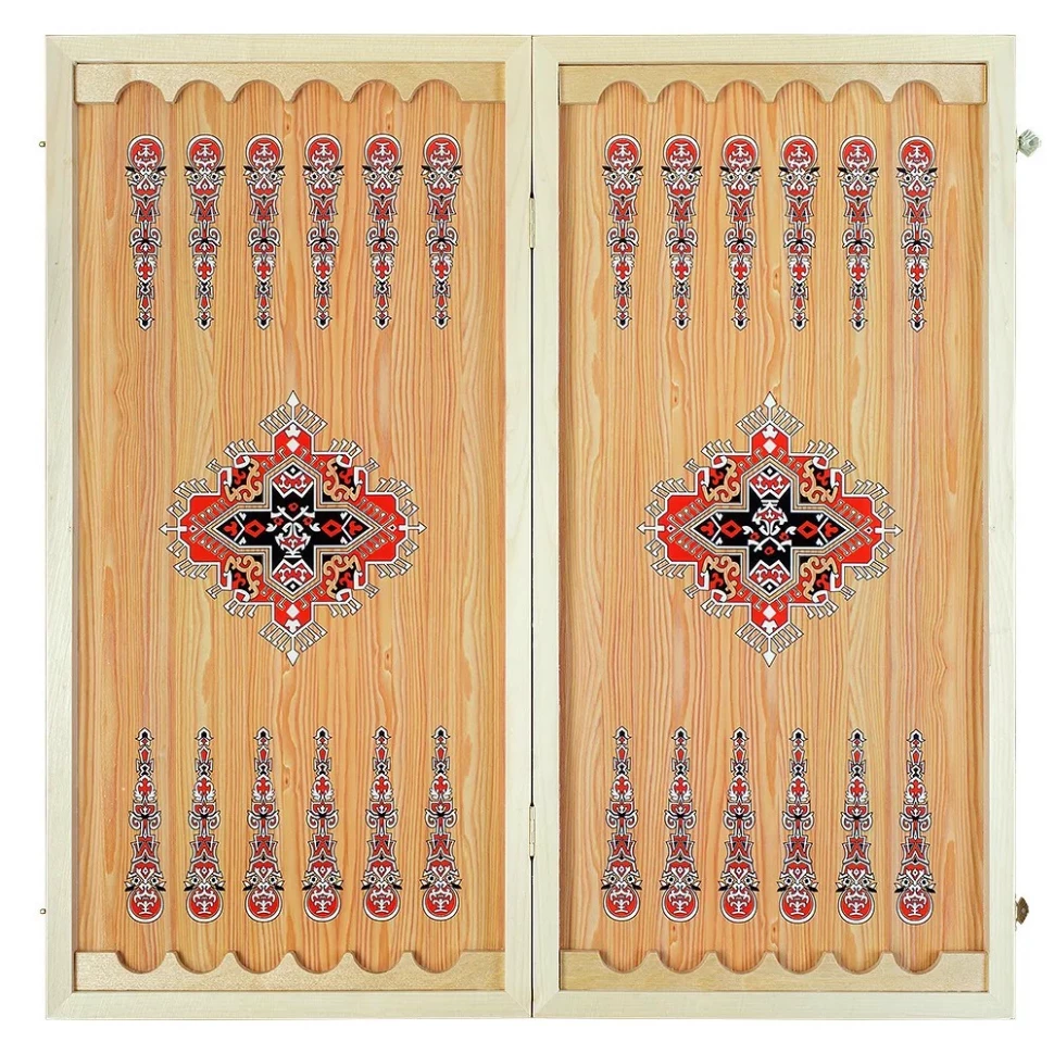 Нарды + Шашки Сирия Лев в Саванне большие (Россия, дерево, 60 см), Partida