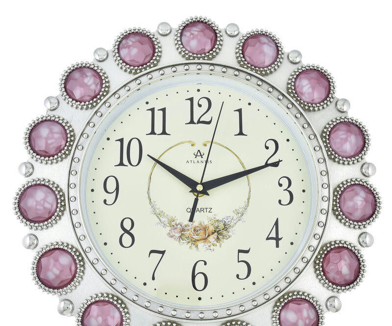 Настенные часы atlantis tld-6999e pink