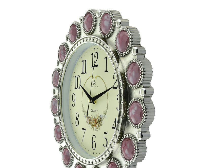 Настенные часы atlantis tld-6999e pink