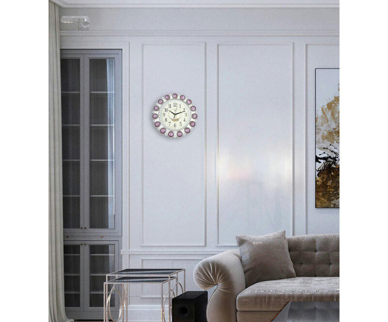 Настенные часы atlantis tld-6999e pink