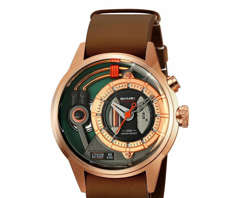 Наручные часы skmei 2333rgbn rose gold/brown