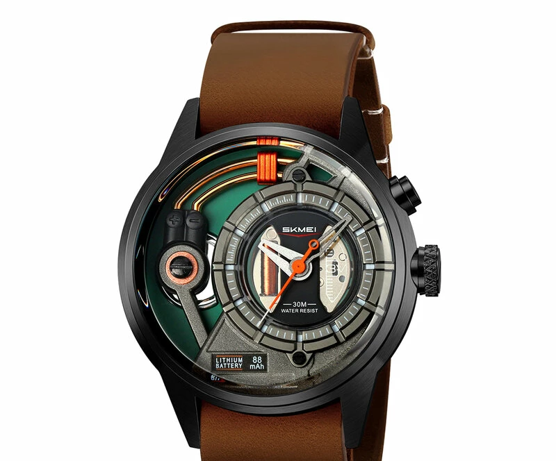 Наручные часы skmei 2333bkbn black/brown