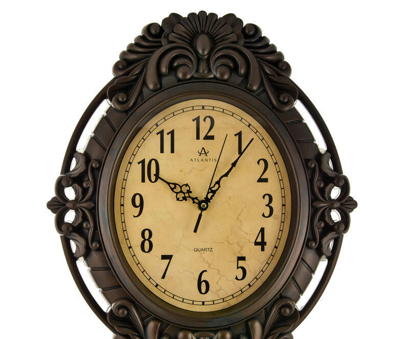 Настенные часы atlantis tld-35189a dark brown