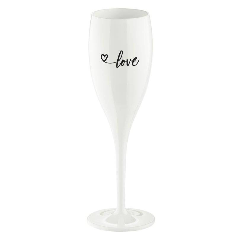 Бокал для шампанского cheers, no 1, love 2.0, superglas, 100 мл, белый