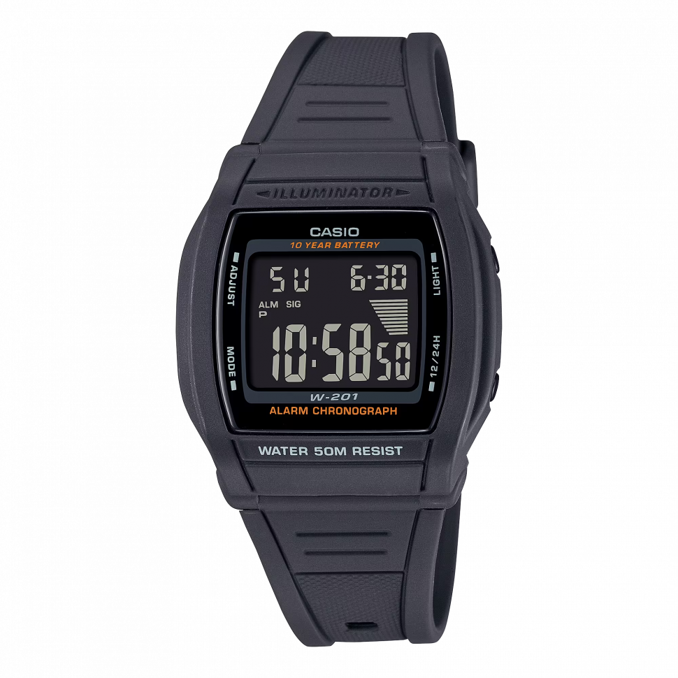 Наручные часы casio   w-201-1b