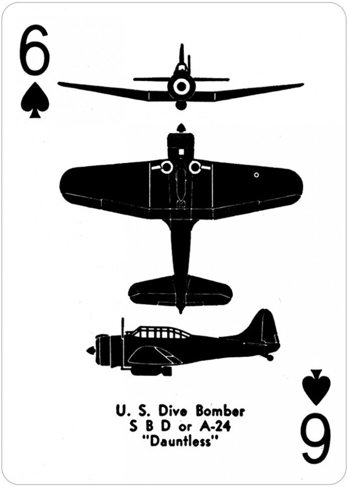 Карты "World War II Airplane Spotter Playing Cards"